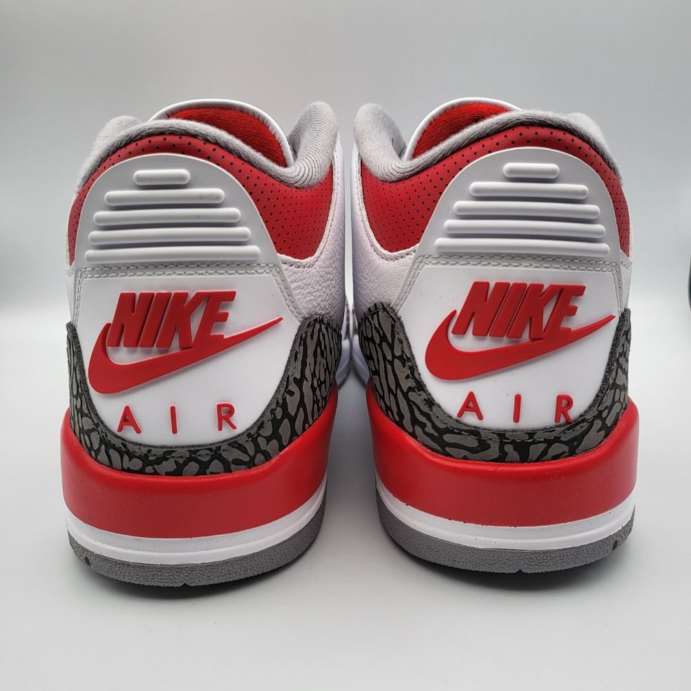 NEW Men's Sz 10 Jordan 3 Retro "Fire Red" Shoes - DN3707-160 - Picture 7 of 10